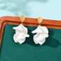 1pair Elegant Flower Petal Dangle Earrings for Women Daily Dating Party Jewelry - UrbanNest Co