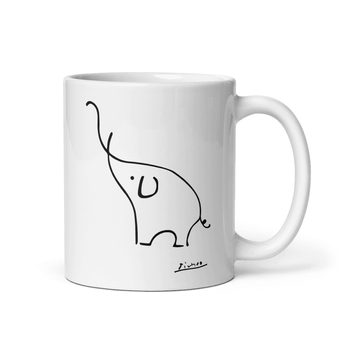 Pablo Picasso Elephant Sketch Artwork Mug - UrbanNest Co