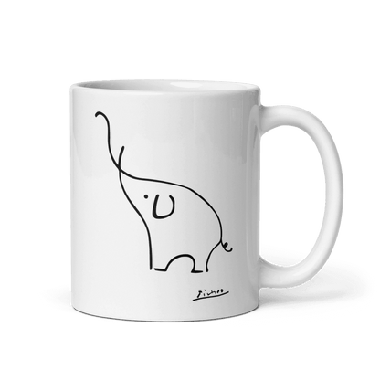Pablo Picasso Elephant Sketch Artwork Mug - UrbanNest Co