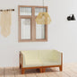 NNEVL 2 - Seater Sofa with Cream White Cushions Solid Acacia Wood - UrbanNest Co