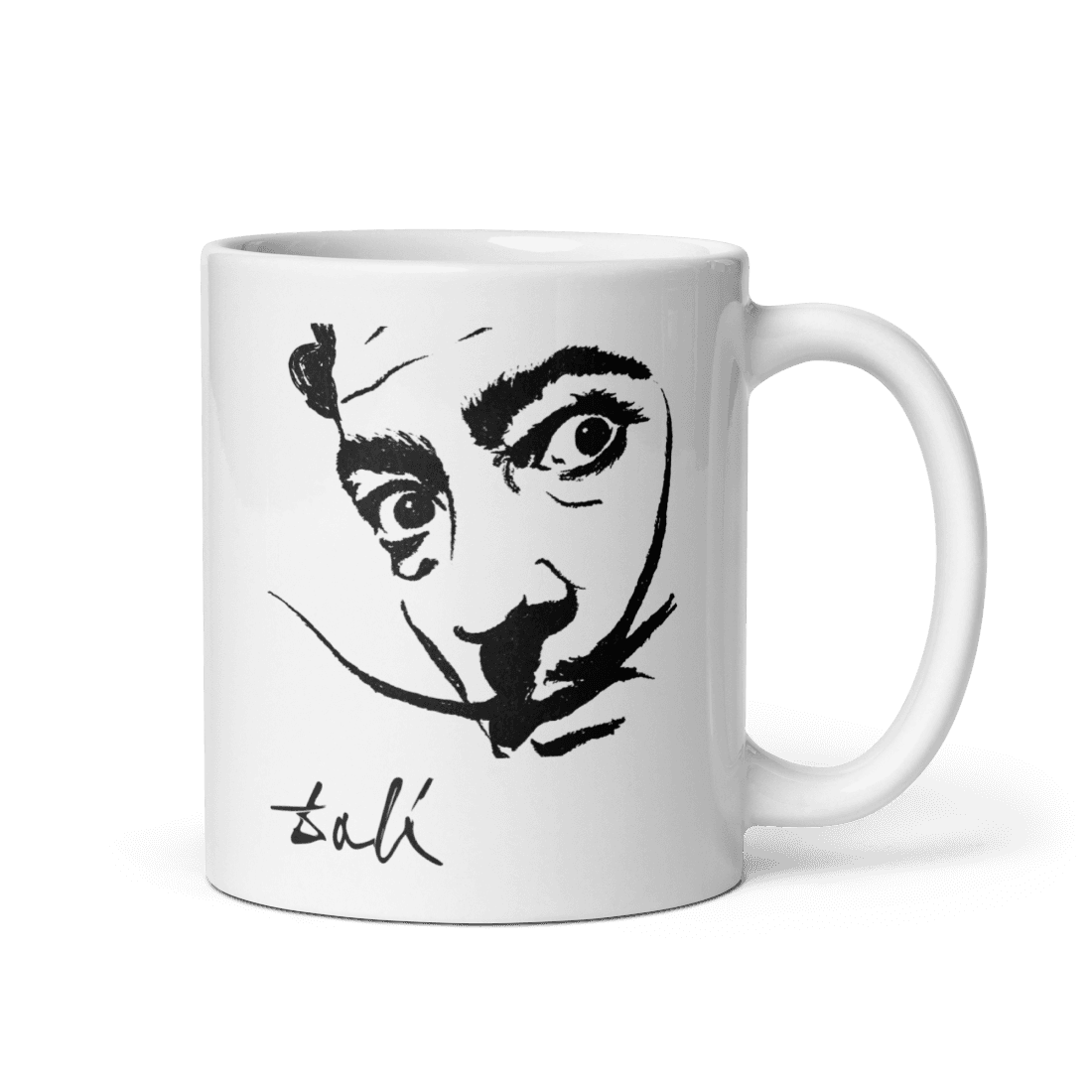 Salvador Dali Portrait Sketch Artwork Mug - UrbanNest Co