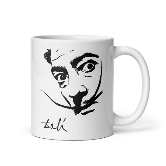 Salvador Dali Portrait Sketch Artwork Mug - UrbanNest Co