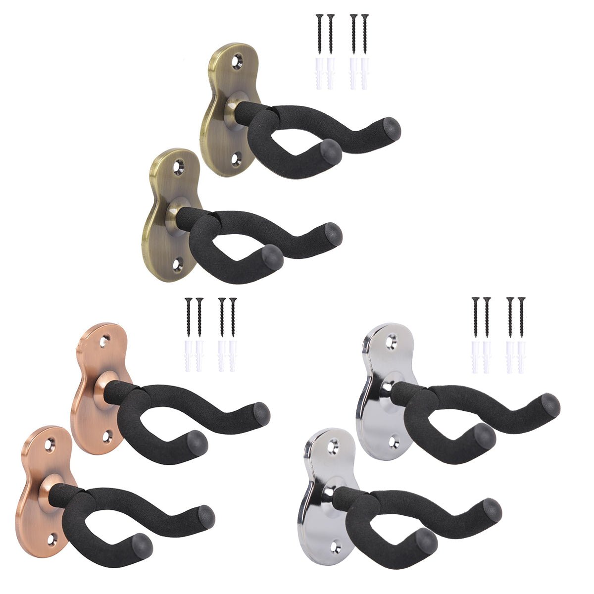2PCS Guitar Wall Hanger Hook Holder Stand for Bass Ukulele Instrument Storage - UrbanNest Co