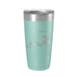 Lake James Map Tumbler Travel Mug Insulated Laser Engraved Coffee Cup North Carolina 20 oz - UrbanNest Co