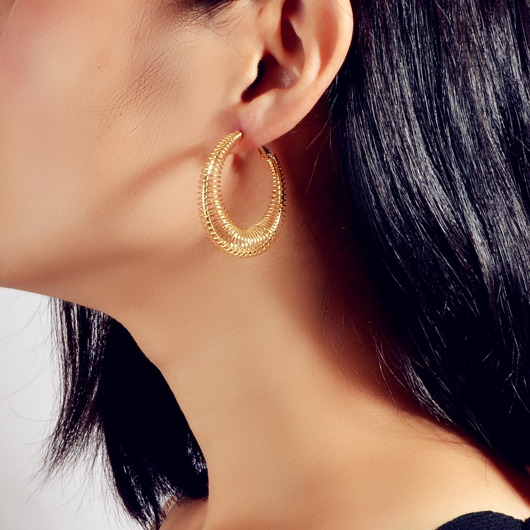 Statement Trendy Gold Silver Hollow Geometric Chunky Hoop Earrings Punk Jewelry - UrbanNest Co