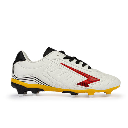 Legend Team Junior Football Boots - White/Red/Yellow - UrbanNest Co