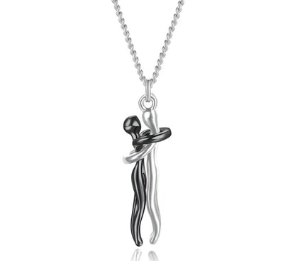 Necklace Embrace Pendant Necklace Mother - Daughter Embrace Clavicle Chain - UrbanNest Co
