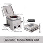 Foldable Portable Toilet for Car & Camping - Emergency Outdoor Stool with Odor - Proof Design, Adult Travel Toilet - UrbanNest Co