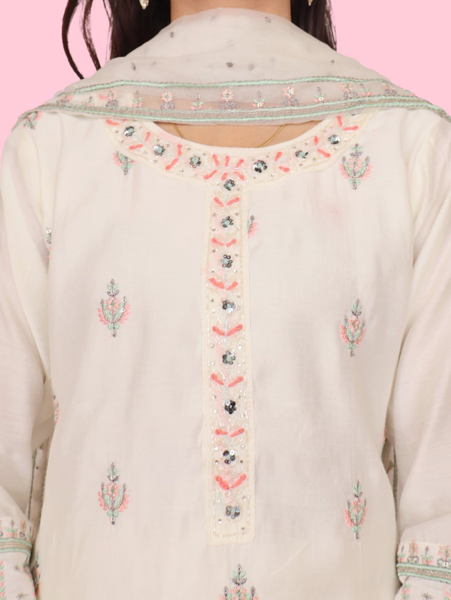 Women's Cotton Kurta - Pant, and Dupatta Set - UrbanNest Co