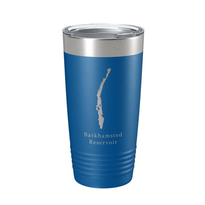 Barkhamsted Reservoir Tumbler Lake Map Travel Mug Insulated Laser Engraved Coffee Cup Connecticut 20 oz - UrbanNest Co
