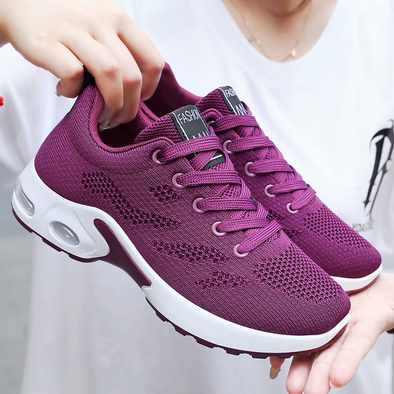 Plus Size Cushioning Shoes, Versatile Soft Sole Breathable Athletic Shoes - UrbanNest Co