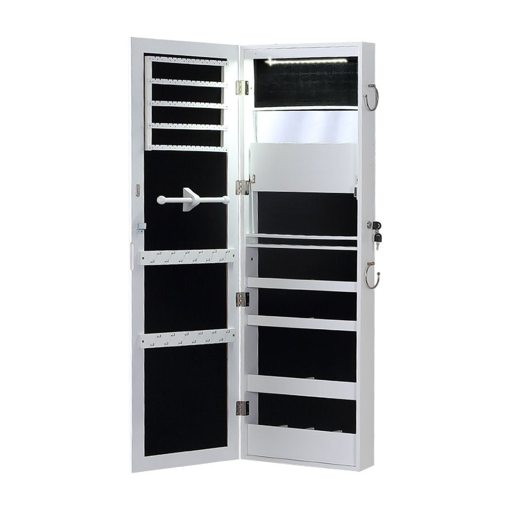 Levede Mirror Jewellery Cabinet Jewelry - UrbanNest Co