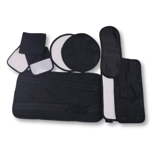 8 Piece Organic Cotton Castor Oil Wraps Pack - UrbanNest Co