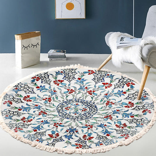 SOGA 2X 120cm Mandala Area Rug for Living Room Lounge Bedroom Anti - slip Doormat Home Decor - UrbanNest Co