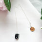 Snowflake Obsidian Sterling Silver Necklace, Raw Gemstone Necklace, Heart Pendant Necklace, Gemstone Necklace, Sterling Silver Necklace | by nlanlaVictory - UrbanNest Co