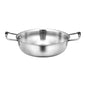 SOGA 20cm Premium Silver Seafood Dry Pot Stockpot Versatile and Durable Kitchen Essential - UrbanNest Co
