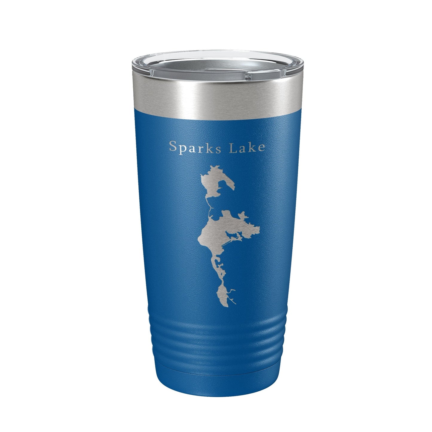 Sparks Lake Map Tumbler Travel Mug Insulated Laser Engraved Coffee Cup Oregon 20 oz - UrbanNest Co