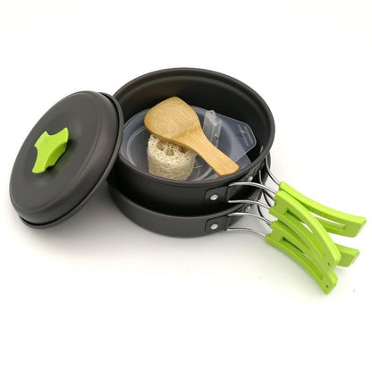 Wautton Camping Cookware Kit Pan and Pot for 1 - 2 person - UrbanNest Co