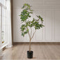 SOGA 2X 160cm Artificial Natural Green Schefflera Dwarf Umbrella Tree Fake Tropical Indoor Plant Home Office Decor - UrbanNest Co