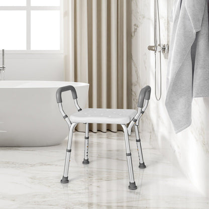 NNECW Bath Chair Shower Bench with Detachable Padded Arms for Seniors - UrbanNest Co