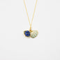 Green Shell Murano Aroma Necklace - Oceanic Depths | Energy & Healing | Diffuse on the go | Sterling Silver Gift - UrbanNest Co