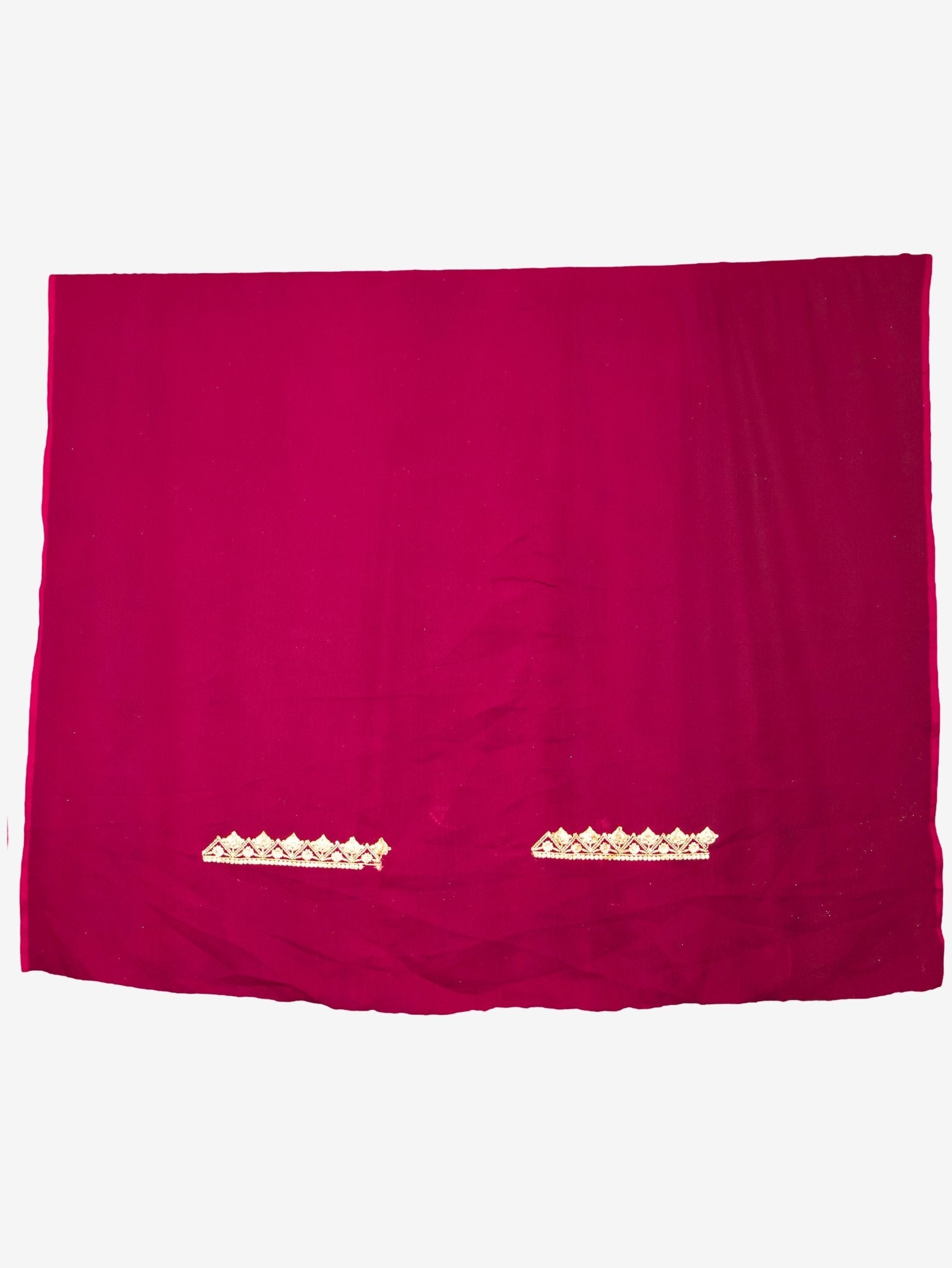 Designer Saree with Kundan & Zari Thread Work by Shreekama - UrbanNest Co