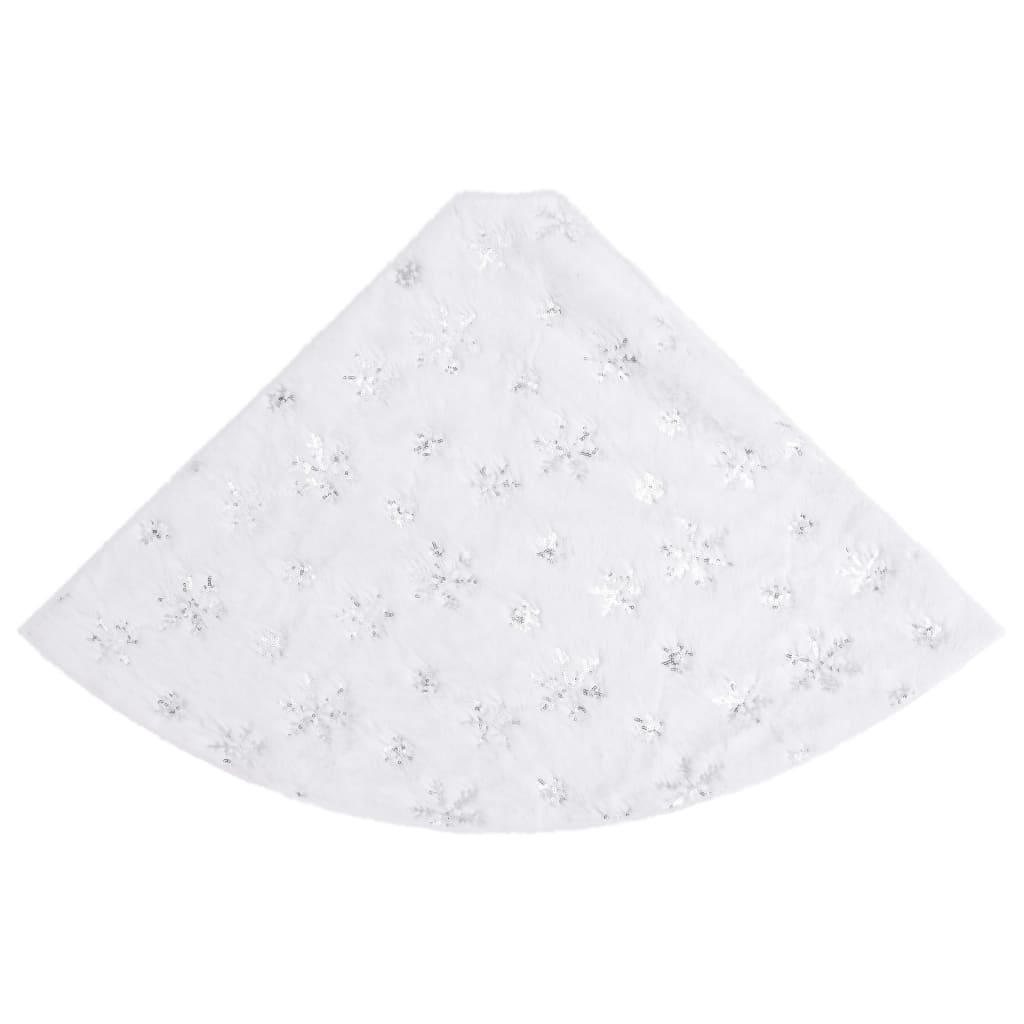 NNEVL Luxury Christmas Tree Skirt White 150 cm Faux Fur - UrbanNest Co
