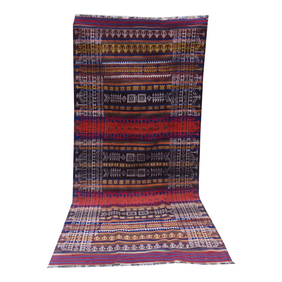 Baluch Soumak Stiletto Vintage Rug - UrbanNest Co