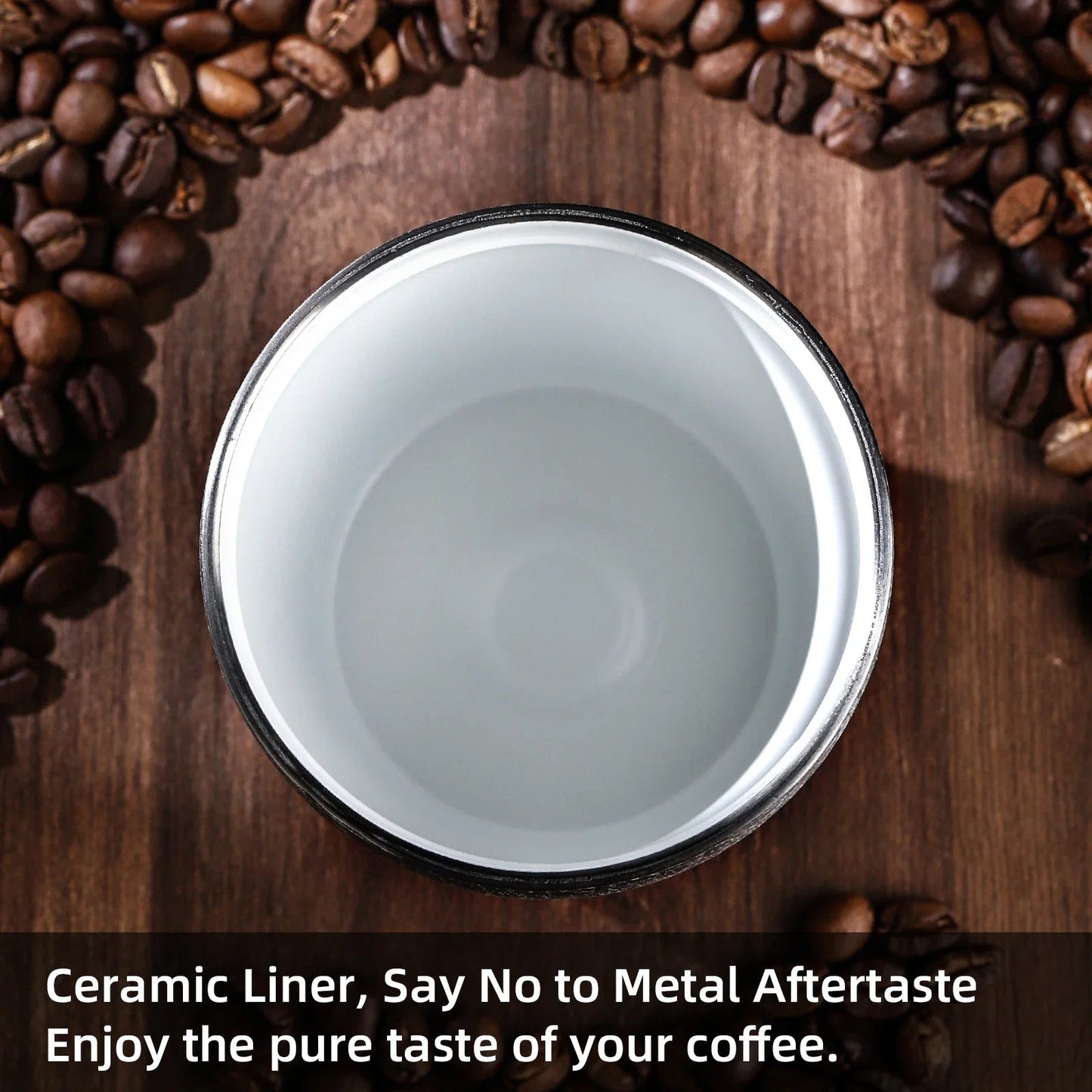 280ml Double Wall Ceramic Lined Travel Mug Car - UrbanNest Co