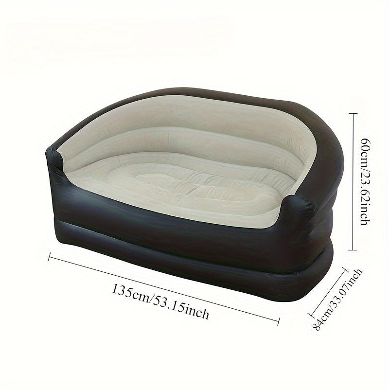Double Inflatable Folding Sofa Plush Lounge Chair - UrbanNest Co