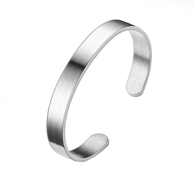 8MM Cuff Bracelet Stainless Steel Twisted Open Bangle Bracelet Men Women Jewlery - UrbanNest Co