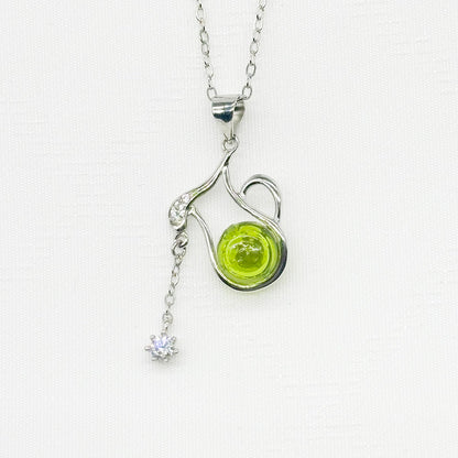 Sterling Silver Zodiac Aroma Necklace - Aquarius Jan - Feb | Perfect Birthday Gift | Energy & Healing | Diffuse on the go - UrbanNest Co