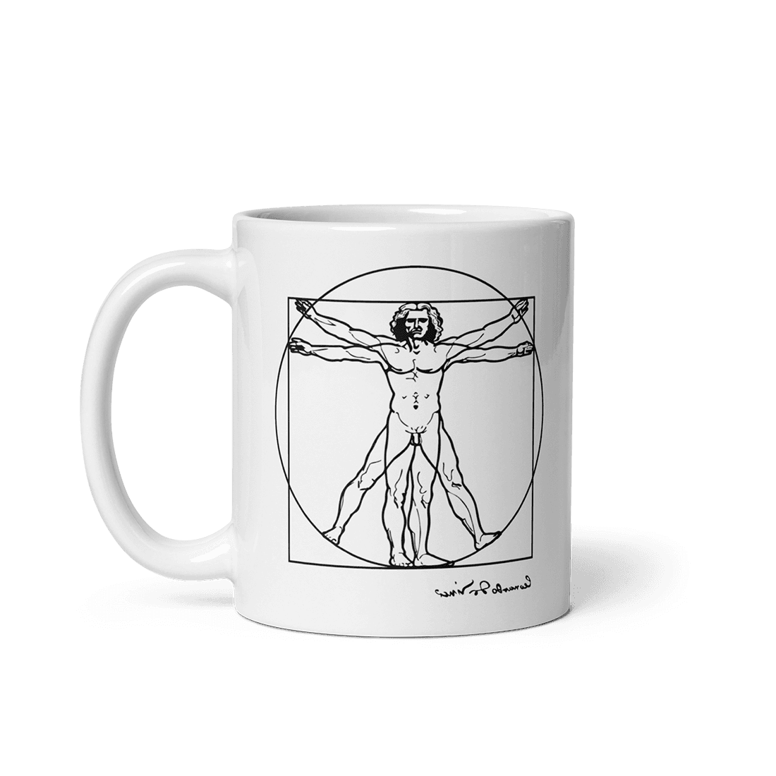 Leonardo Da Vinci, Vitruvian Man Sketch Mug - UrbanNest Co