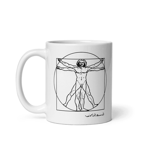 Leonardo Da Vinci, Vitruvian Man Sketch Mug - UrbanNest Co