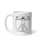 Leonardo Da Vinci, Vitruvian Man Sketch Mug - UrbanNest Co