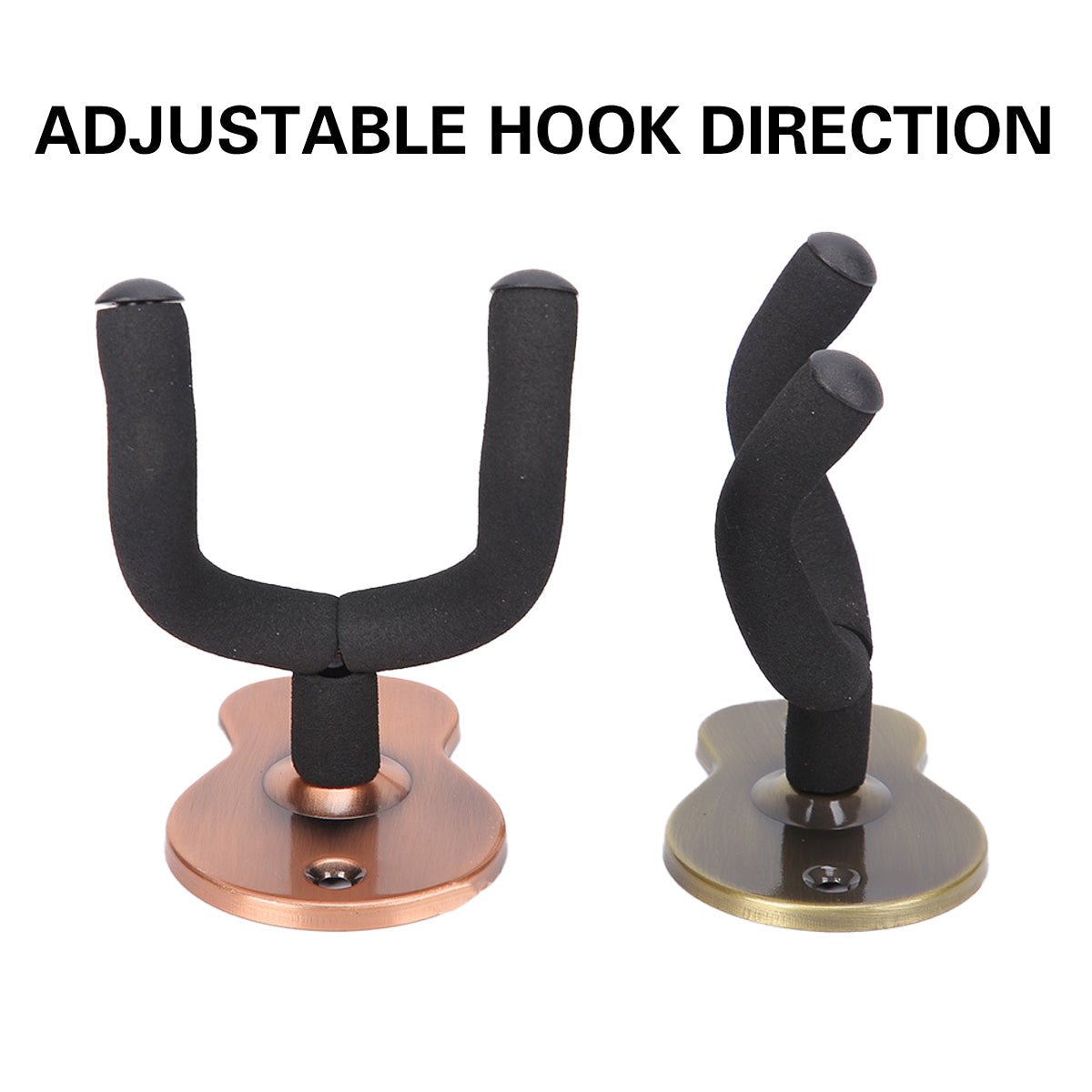 2PCS Guitar Wall Hanger Hook Holder Stand for Bass Ukulele Instrument Storage - UrbanNest Co