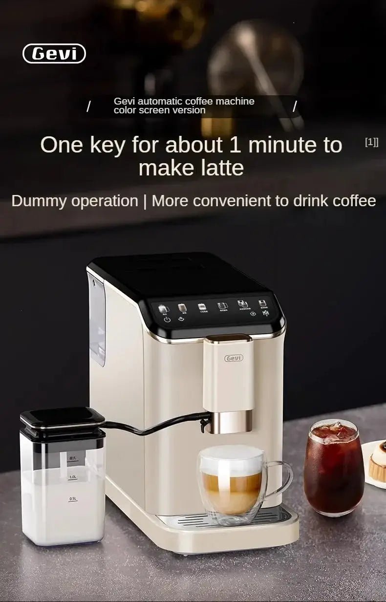 Fully Automatic Coffee Maker with Grinder & Milk Frother – 20 Bar | 1.5L Tank - UrbanNest Co