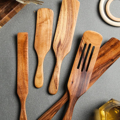 Teak Wooden Cooking Set - UrbanNest Co
