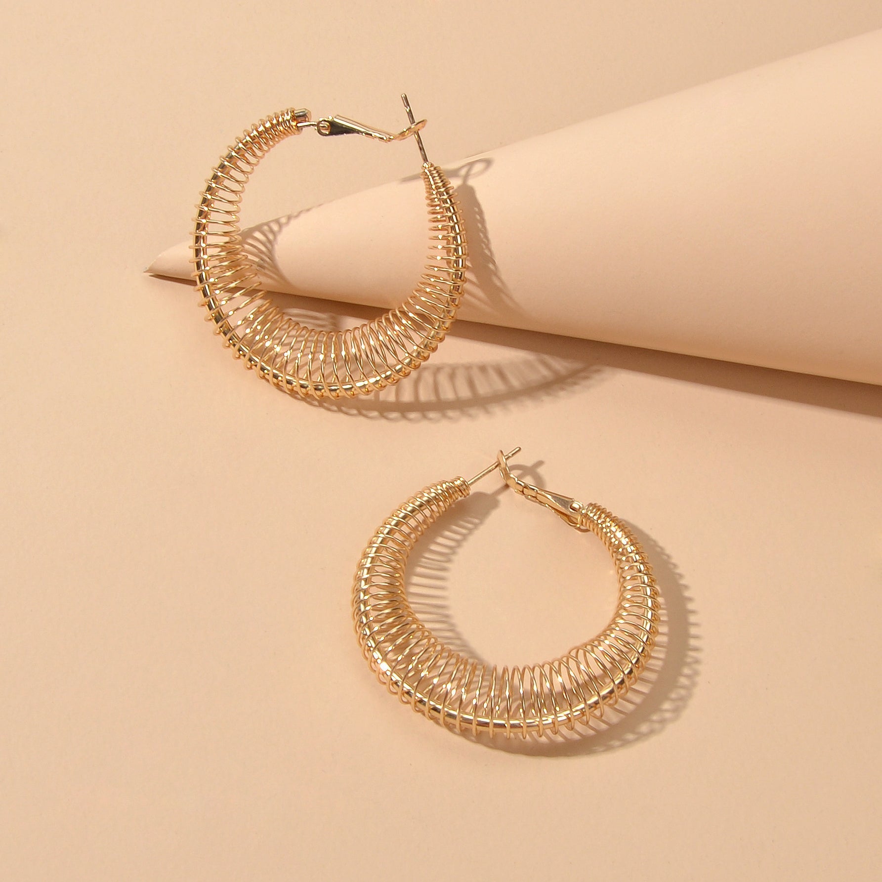 Statement Trendy Gold Silver Hollow Geometric Chunky Hoop Earrings Punk Jewelry - UrbanNest Co