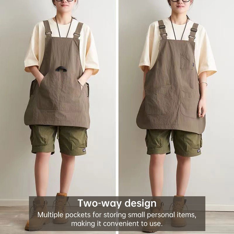 Double - Sided Waterproof Kitchen Apron – Adjustable Unisex Chef Apron, Pure Color Household Cooking Workwear - UrbanNest Co