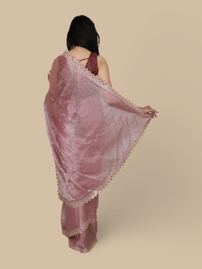 Designer Saree with Heavy Sequin & Stone Work by Shreekama - UrbanNest Co