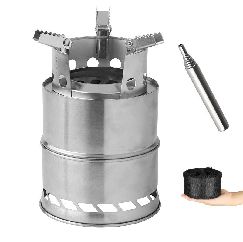 Outdoor Camping Furnace 15cm*20cm Deconstructable Wood Stoves Picnic - UrbanNest Co