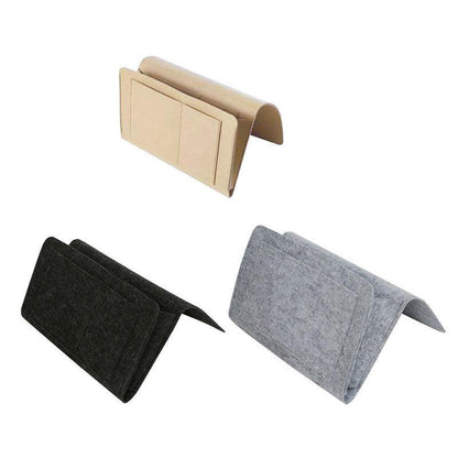 Bedside Storage Caddy Hanging Organizer Pocket Bag for Phone Remote Book
