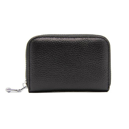 Women Zip Leather Wallet Card Holder Blocking Coin Purse Pouch Short Wallet Rfid